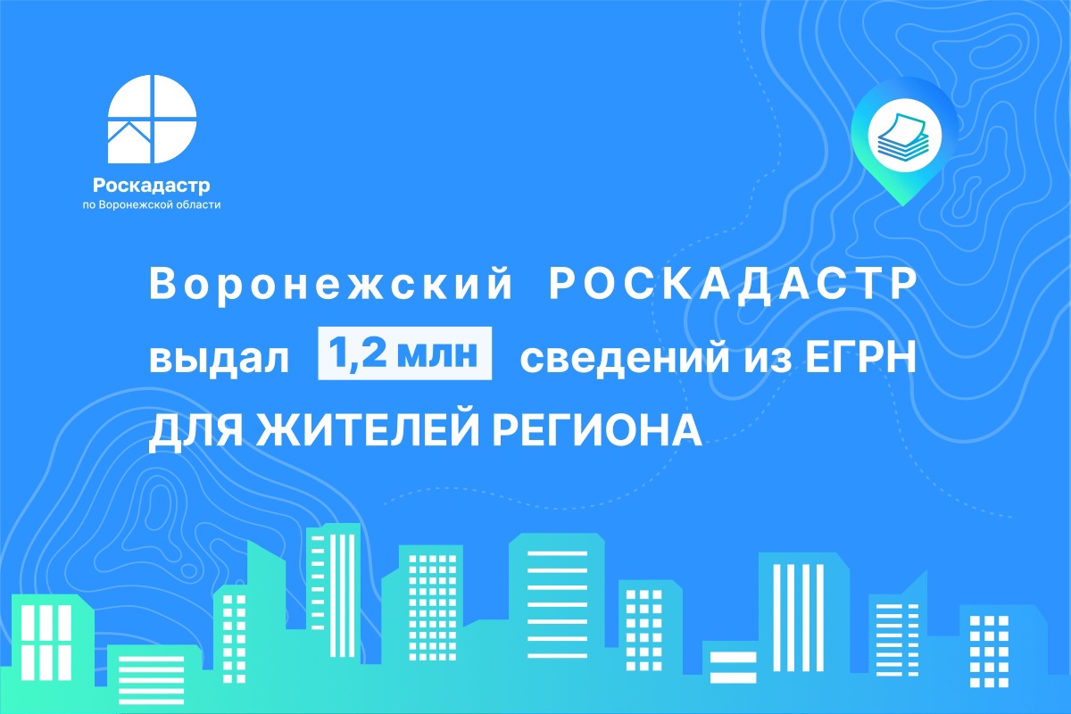 Больше миллиона сведений из ЕГРН выдал региональный Роскадастр за полгода.