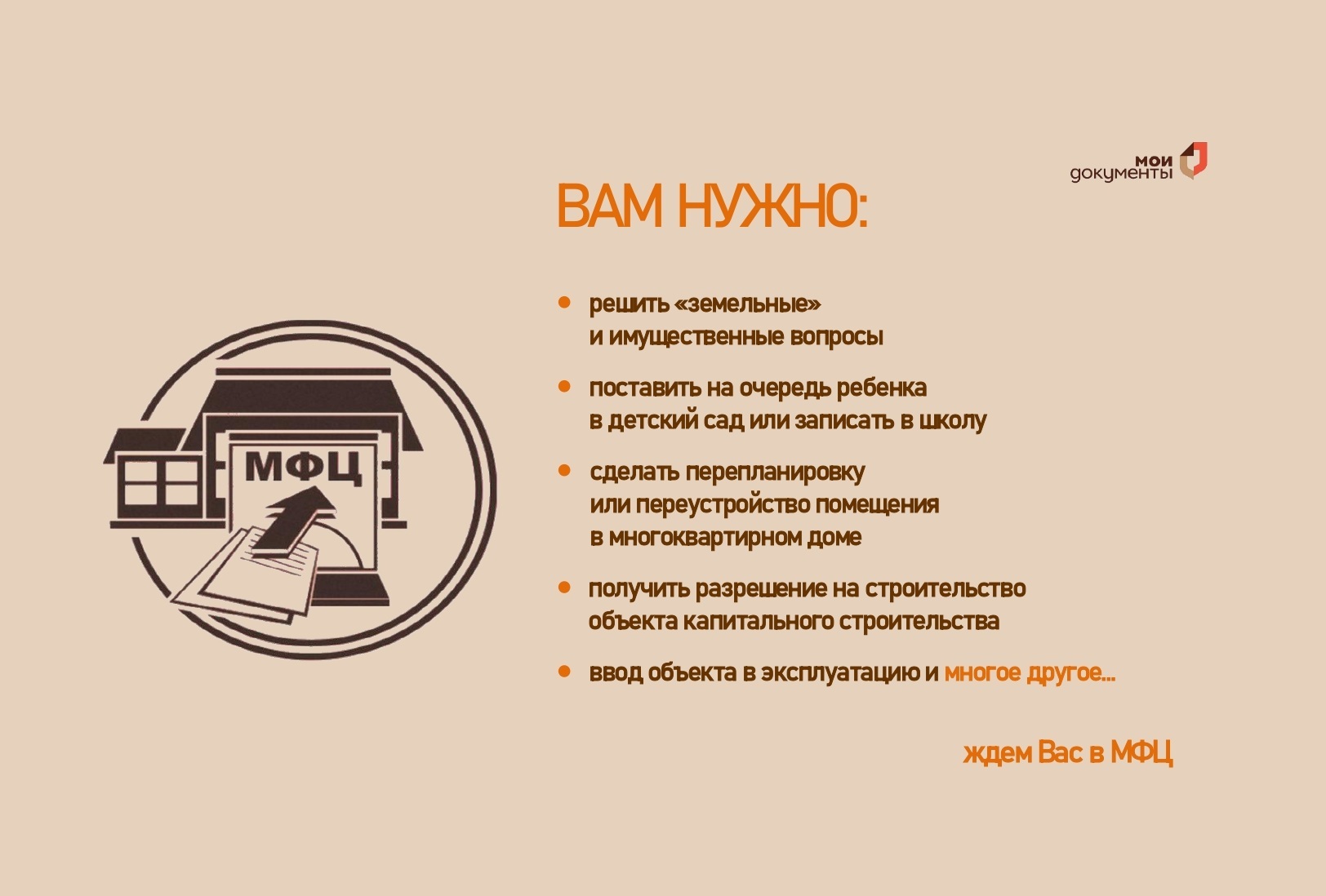 Получение услуг в МФЦ.